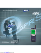Samsung SGH-Q100DA User Manual