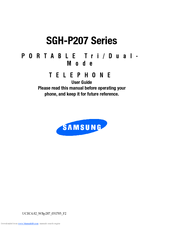 Samsung P207 - SGH Cell Phone User Manual