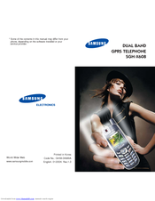 Samsung SGH-X608BRA User Manual