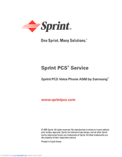Samsung SPH-A560S User Manual