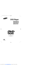 Samsung DVD-E219 User Manual