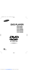 Samsung DVD-E2828K User Manual