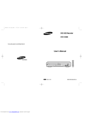 Samsung DVD-H4000 User Manual