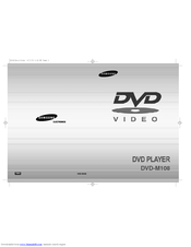 Samsung DVD-M108/XSV User Manual