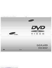 Samsung DVD-M307/XFA User Manual