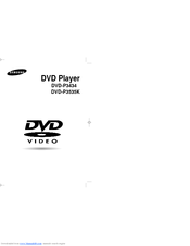 Samsung DVD-P3434 User Manual