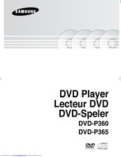 Samsung DVD-P360 User Manual