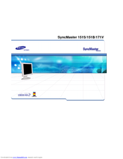 Samsung SyncMaster 151 S User Manual