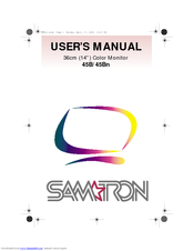 Samsung SAMTRON 45Bn User Manual