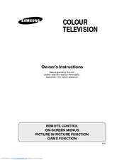 Samsung CS29D3PW Owner's Instructions Manual