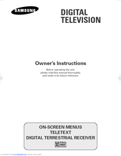 Samsung DW-32A20SD Owner's Instructions Manual