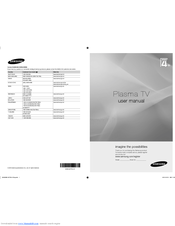 Samsung PS50C431 User Manual