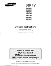 Samsung SP-61K3HX Owner's Instructions Manual