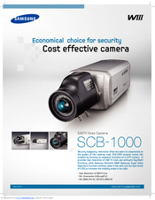 Samsung SCB-1000 Specifications