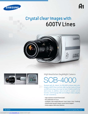 Samsung SCB-4000(P) Specifications