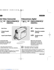 Samsung VP-D965 Owner's Instruction Book