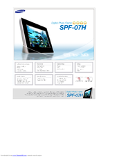 Samsung SPF-07H User Manual