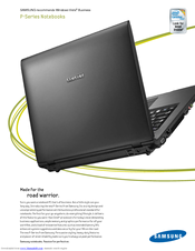 Samsung NP-P560-AA03US Specifications