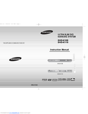 Samsung DVD-K105 Instruction Manual