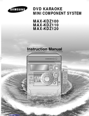Samsung MAX-KDZ100 Instruction Manual
