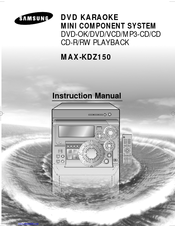 Samsung MAX-KDZ150 Instruction Manual