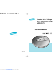 Samsung yePP MCD-CM370 Instruction Manual