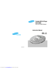 Samsung MCD-SM60 Instruction Manual