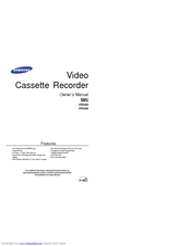Samsung VR8260 Owner's Manual