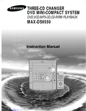 Samsung MAX-DS9550 Instruction Manual