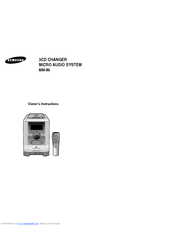 Samsung MM-89 Owner's Instructions Manual