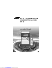 Samsung MM-C6F Instruction Manual