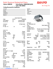 Sanyo PNR-XH3642 Submittal Data