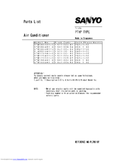 Sanyo STW1534H1-S Parts List
