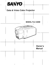 Sanyo PLC-300M Owner's Manual