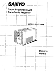 Sanyo PLC-700M Owner's Manual
