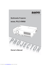 Sanyo PLC-XW60K Owner's Manual