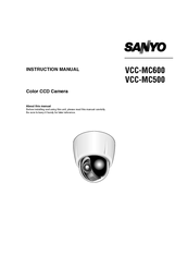 Sanyo VCC-MC600 Instruction Manual