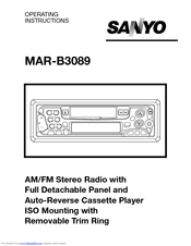 Sanyo MAR-B3089 Operating Instructions Manual