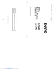 Sanyo CLT-2413 Instruction Manual