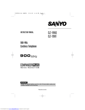 Sanyo CLT-9901 Instruction Manual