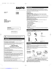 Sanyo CLT-9922 Instruction Manual