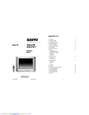Sanyo AVM-27D11 Instruction Manual