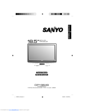 Sanyo DP19649 - 720p 18.5" LCD HDTV Manuals | ManualsLib