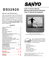 Sanyo DS32920 Owner's Manual