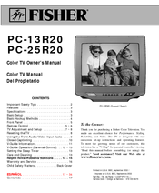 Fisher PC-13R20 Owner's Manual