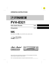 Fisher FVH-E321 Operating Instructions Manual