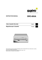 Sanyo SRC-850A Instruction Manual