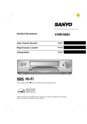 Sanyo VHR-H601 Instruction Manual