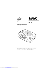 Sanyo DAS202 Instruction Manual