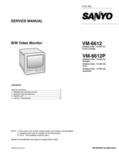 Sanyo VM-6612P Service Manual